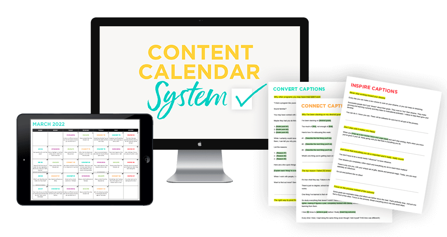 The Content Calendar System by Sandra at ConversionMinded