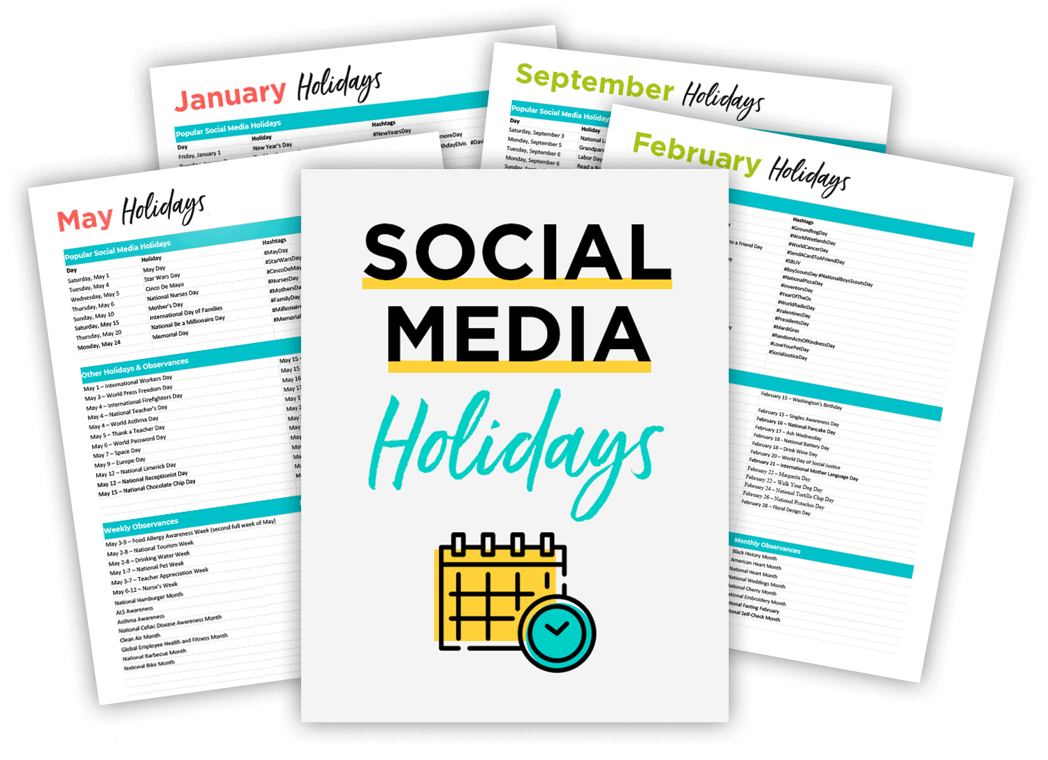 Social Media Holidays List