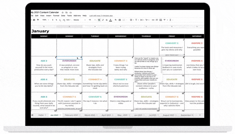Content Calendar System demo