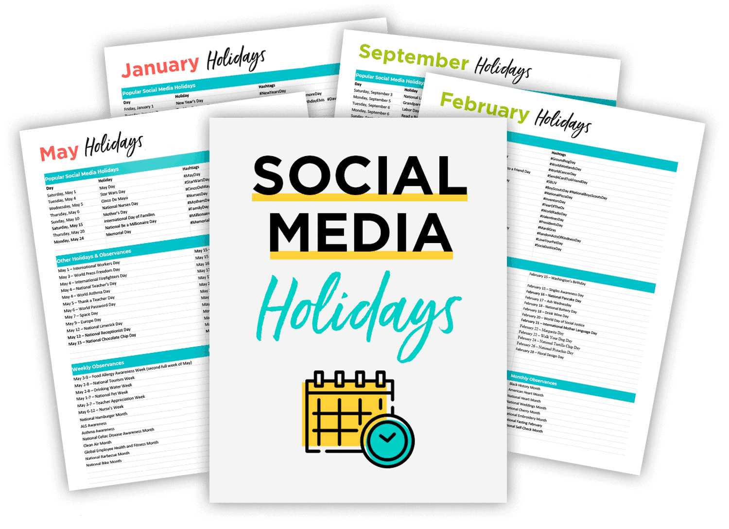 Social Media Holidays list