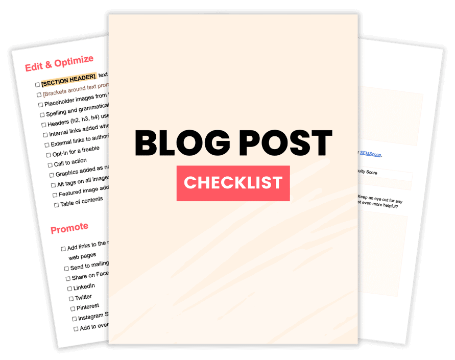 The Blog Post Checklist Bonus