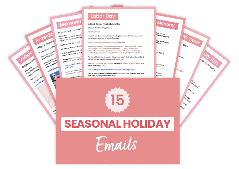 15 Seasonal Holiday emails