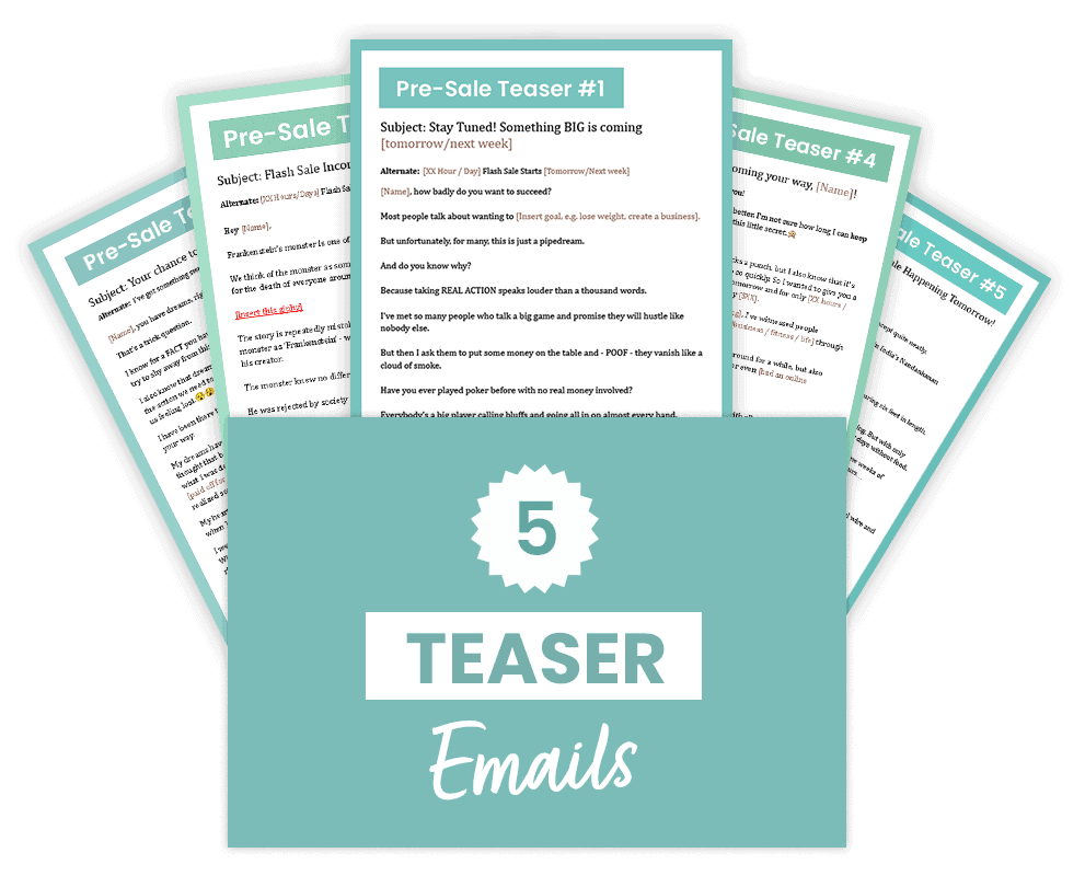 5 Teaser emails