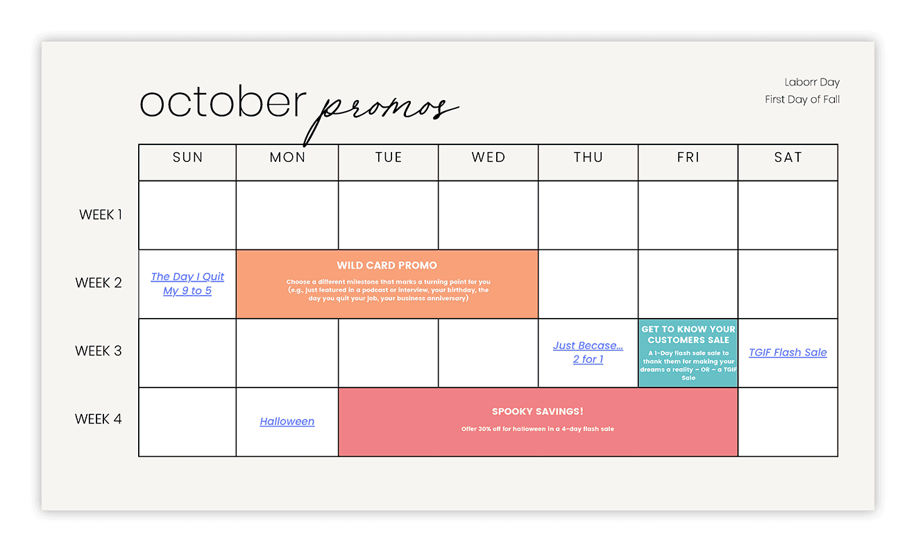 October Promo Sequences | ConversionMinded Email Promo Builder