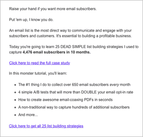 Email example