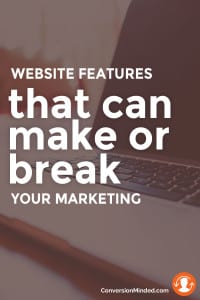 website features that will help your marketing