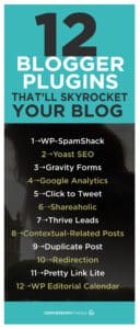 12 Blogger Plugins That Will Skyrocket Your Blog | Here’s a list of plugins I use on my blog and what I use them for. I'm hoping that a few of them will be useful for you too! Click through to see all the plugins!