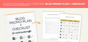 Promote Your Blog Posts Planner + Checklist