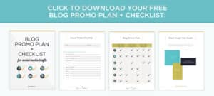 Promote Your Blog Posts Planner + Checklist