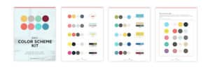 It's time to choose colors so you can build a strong visual brand! Just let me know where to send the color scheme kit!