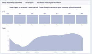 Use Facebook Insights to tweak your social media strategy and find the best times to post.