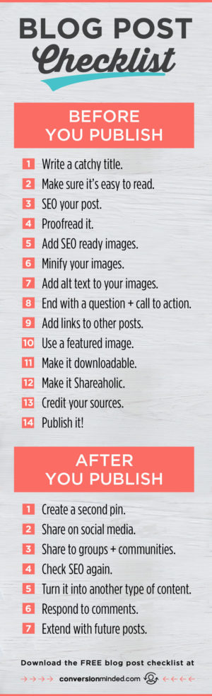 Blog Checklist: 7 Things Every Blogger Should Do After You Hit Publish