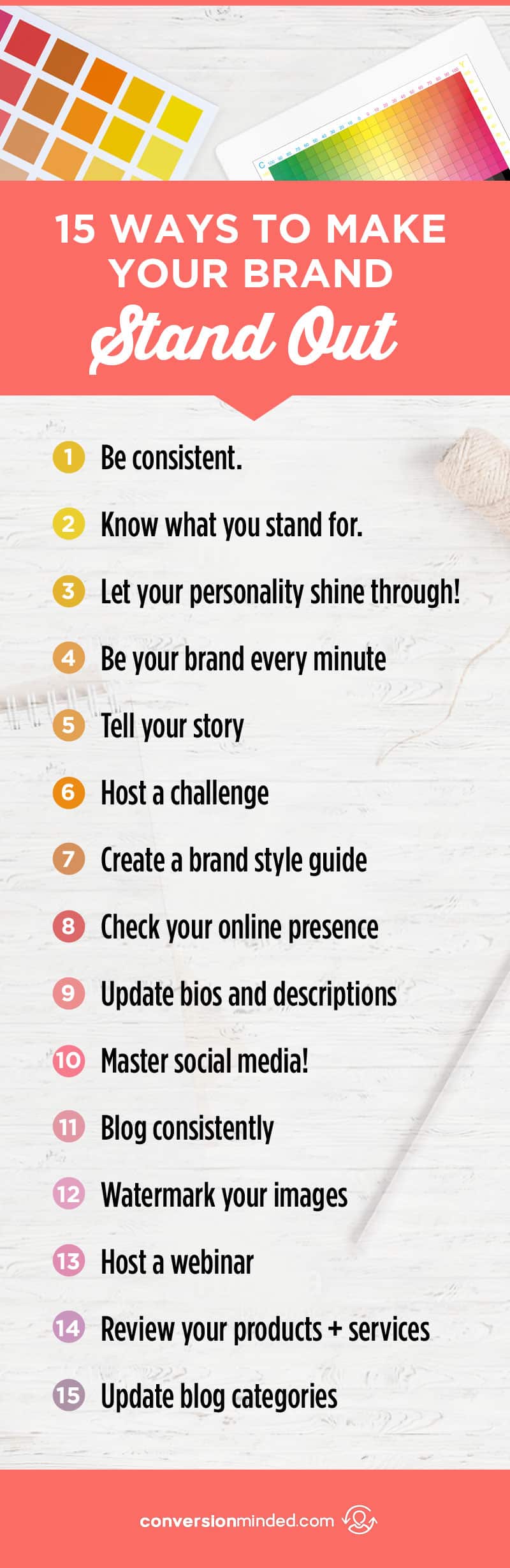 15 Ways to Make Your Brand Stand Out | Struggling to attract your dream customers? Ready to stand out and get noticed online? This post was created just for you. It include 15 things bloggers and entrepreneurs can do to stand out above the rest and effortlessly attract your ideal customers. Click through to see all the tips!