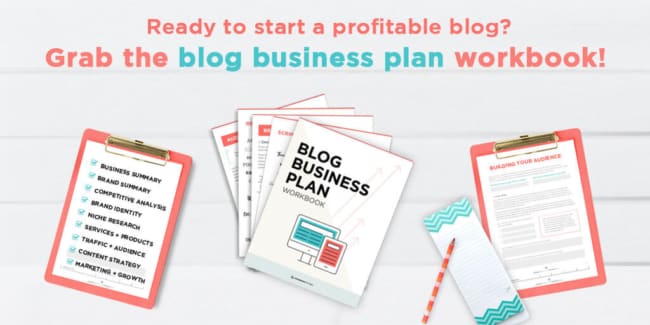 Blog Business Plan Workbook by Sandra at ConversionMinded