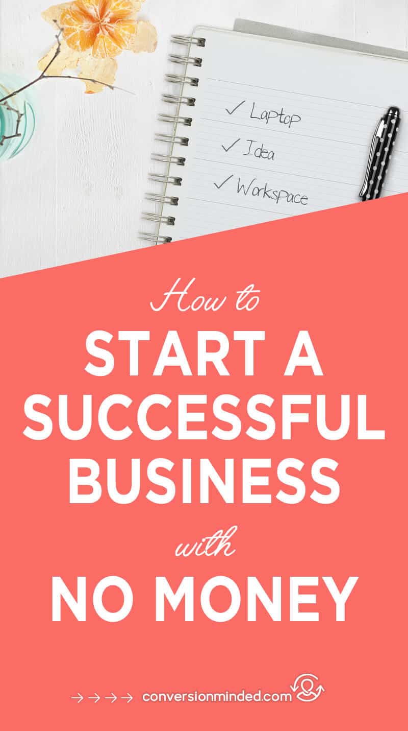 A step-by-step guide and checklist for how to start an online business with no money. It includes my best tips for how to turn your ideas into a side hustle, make money blogging, and make money from home. #bloggingtips #startup #blogger
