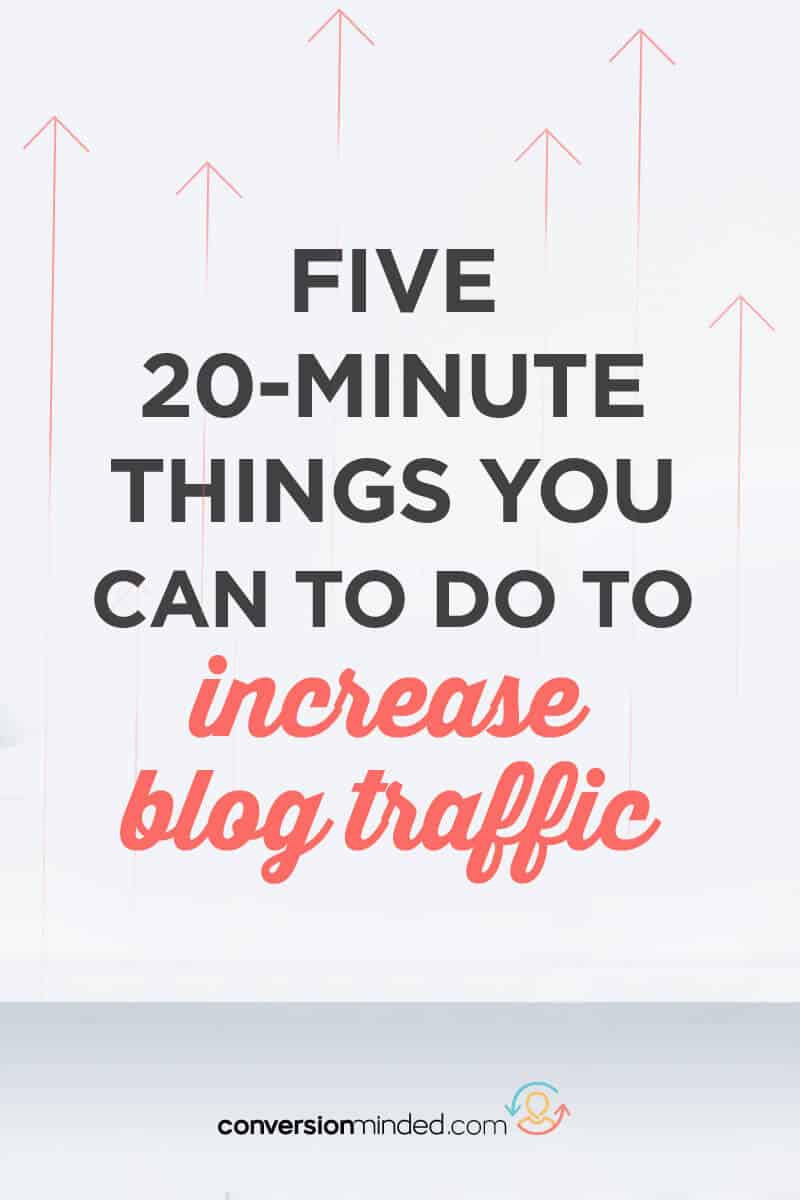 Want to increase blog traffic? I've got 5 easy-peasy blog traffic tips to do it! Click through to see all the website traffic tips. #bloggingtips