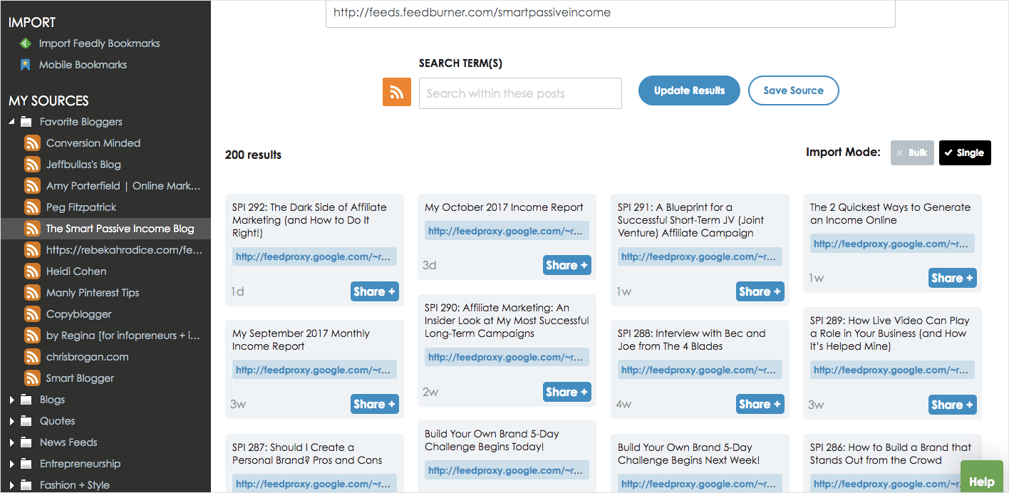 Utilice SmarterQueue para llenar su calendario de contenido con el contenido de otras personas.