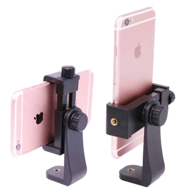 Adjustable tripod mount for smartphones