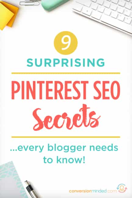 9 Pinterest SEO Secrets Every Blogger Should Know / Want to know how to use Pinterest for Business? This post is for you! It includes a complete Pinterest growth guide with SEO tips and tricks for bloggers. Pinterest fundamentals, Pinterest hacks, and more for bloggers. Click through to see all the steps!