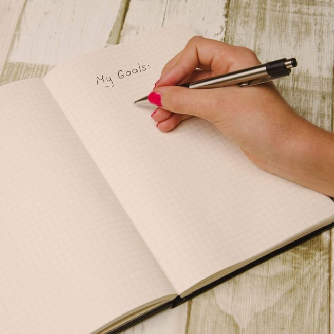 woman with planner