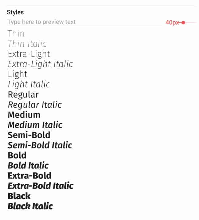 Font styles for social media design