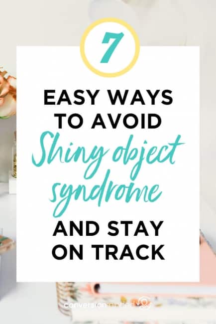 avoid shiny object syndrome