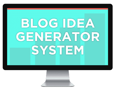 Blog idea generator system