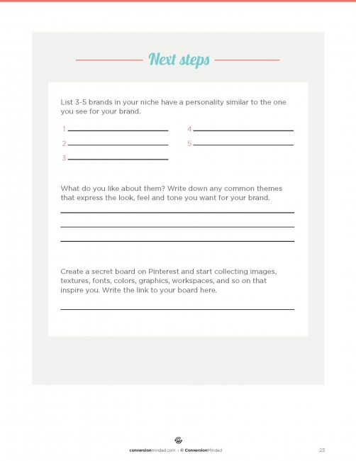 Build My Brand Workbook | Page 23 | ConversionMinded