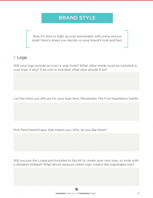 Build My Brand Workbook | Page 25 | ConversionMinded