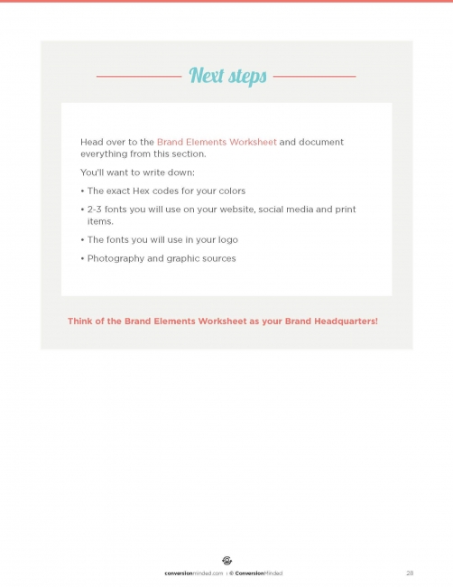 Build My Brand Workbook | Page 28 | ConversionMinded