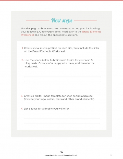 Build My Brand Workbook | Page 32 | ConversionMinded