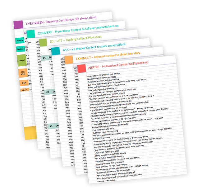 Social Media Content Planners by ConversionMinded