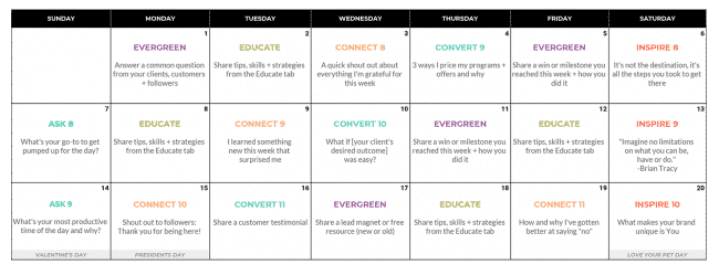 [CCS] Content Calendar System | ConversionMinded