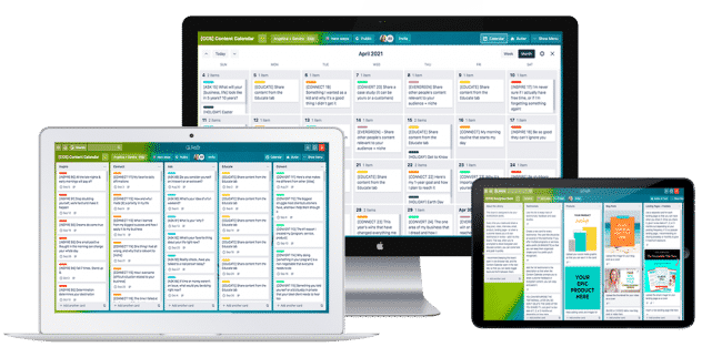 Trello Content Calendar Boards
