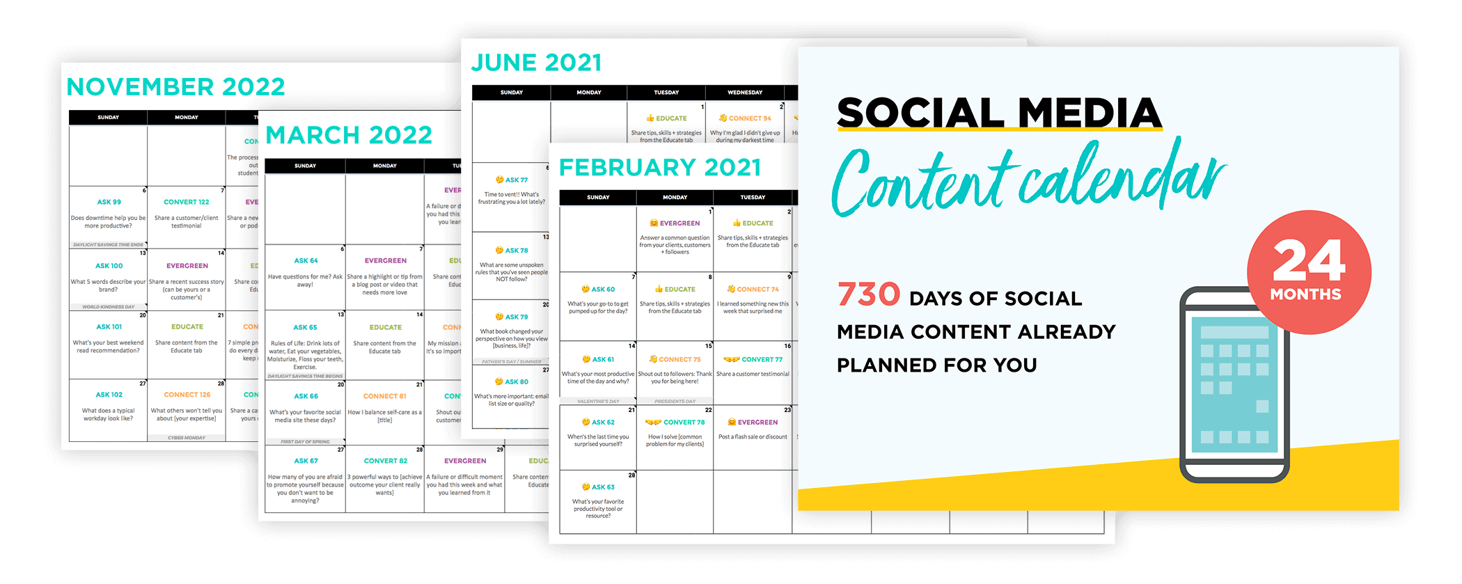Content Calendar System by Sandra Clayton, ConversionMinded