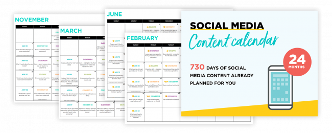 Google Sheets Content Calendar