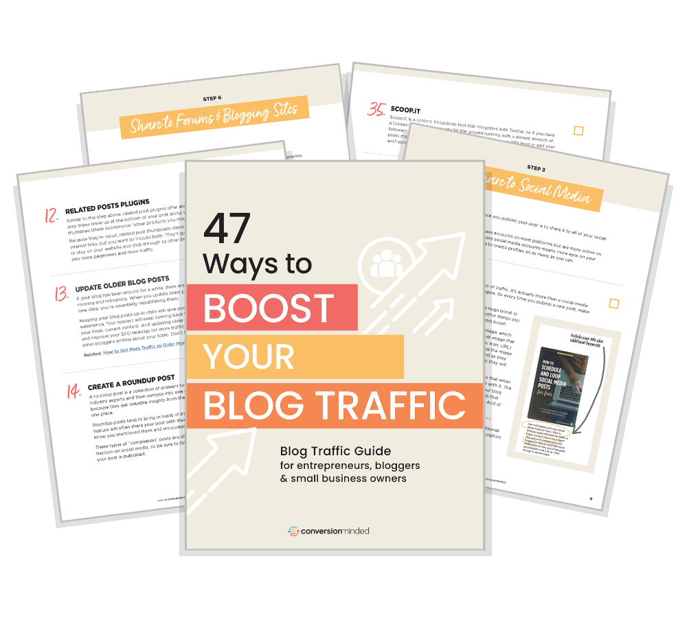 Blog Traffic Guide by ConversionMinded