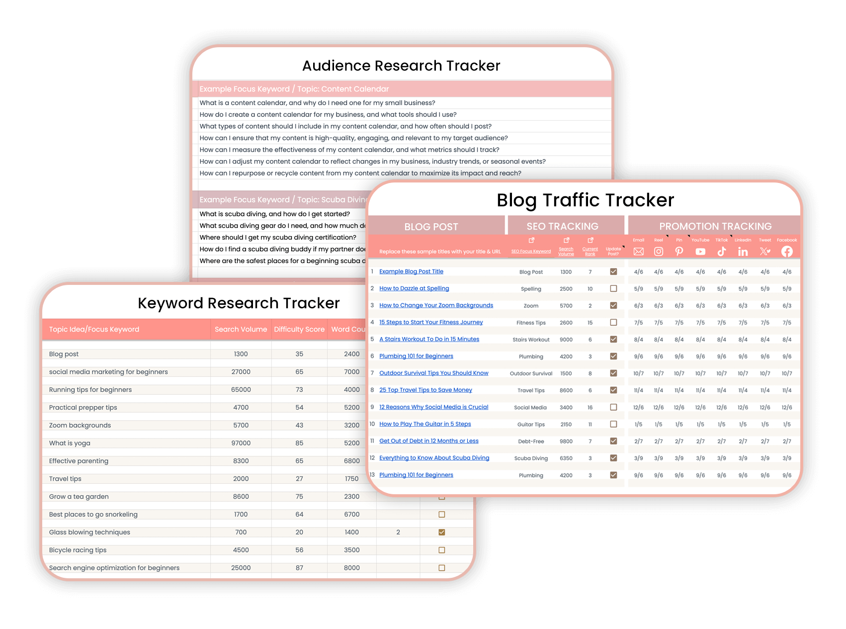 Blog Traffic Tracker by ConversionMinded