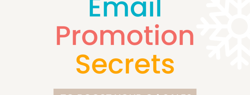 4th Quarter Email Promotions Sales Secrets for Small Business