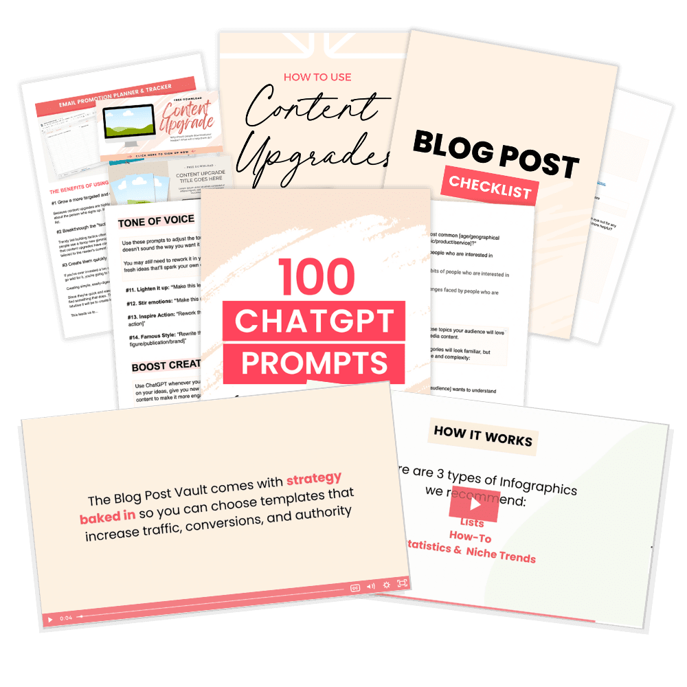 The Blog Post Vault bonuses
