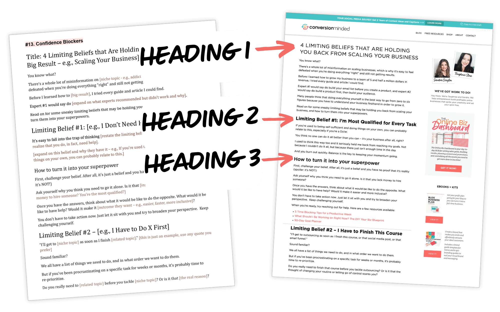 Blog Post Vault is pre-formatted for WordPress
