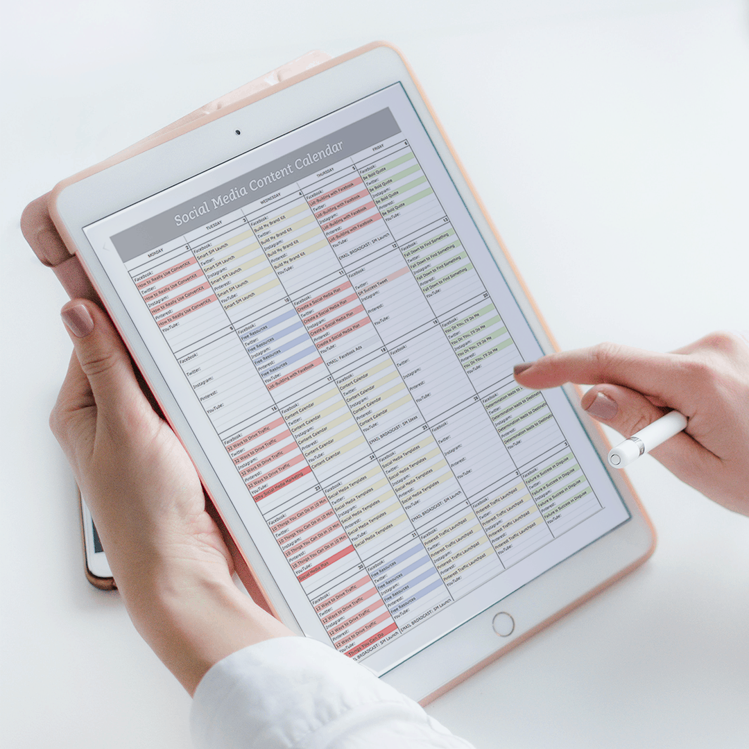 content calendar template