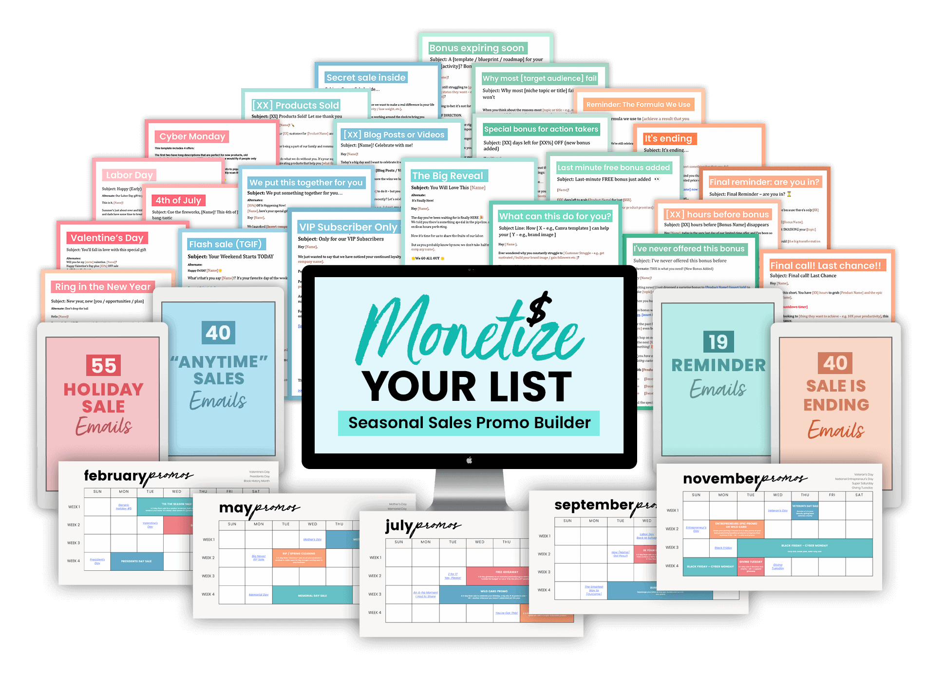 Monetize Your List | Seasonal Sales Promo Builder