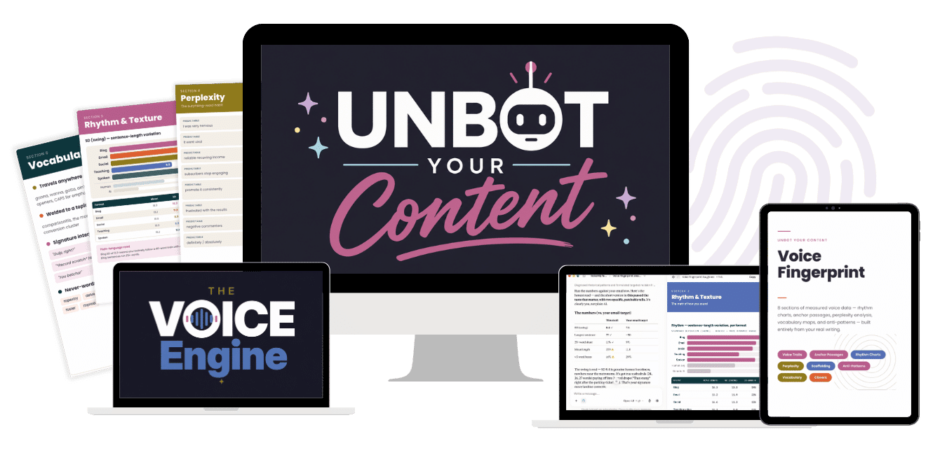 Unbot Your Content