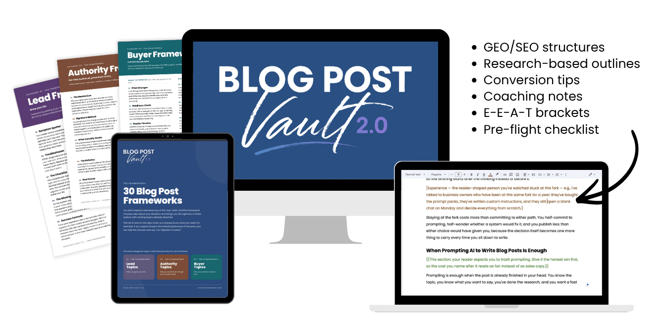 The Blog Post Vault Mockup